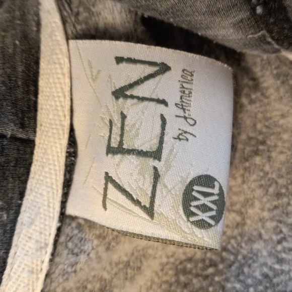 Zen by J. America Gray Zip Jacket Hoodie Size XXL - Picture 3 of 4